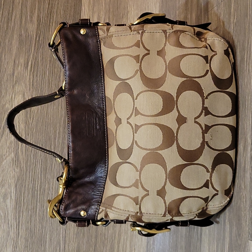 Price Drop Coach Large Zoe Signature Canvas Bag 12674